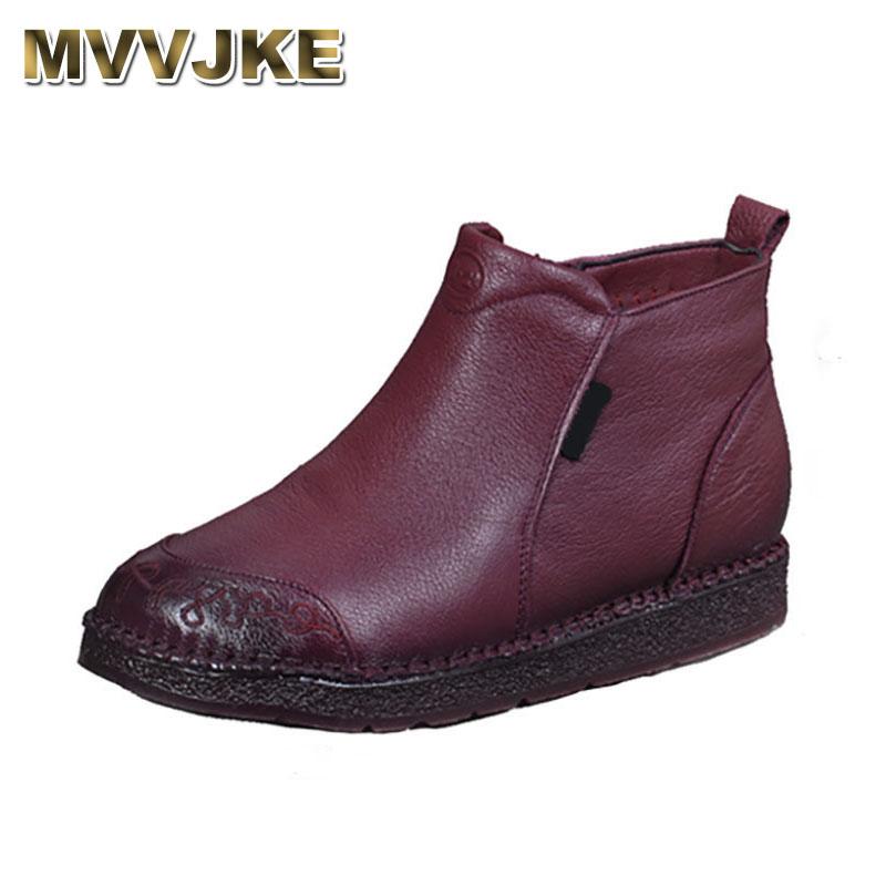 MVVJKE The new cotton shoes women's leather and down short boots high help mother shoe thicken big size soft sole shoes, Black
MVVJKE The new cotton shoes women's leather and down short boots high help mother shoe thicken big size soft sole shoes, Black