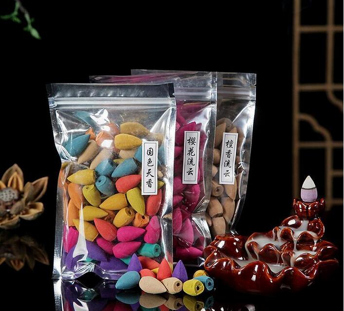 50pcs/lot Flower Cone Incense Sandalwood Smoked Flavor Lily Lavender Rose Jasmine Osmanthus Lemon Rose Backflow Incense Zen Peaceful DHL
50pcs/lot Flower Cone Incense Sandalwood Smoked Flavor Lily Lavender Rose Jasmine Osmanthus Lemon Rose Backflow Incense Zen Peaceful DHL