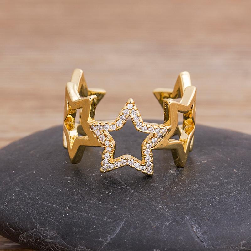 Hot Sale Star Design Crystal Adjustable Rings For Women Girls Rhinestone Bride Open Finger Ring Wedding Engagement Charm Jewelry
Hot Sale Star Design Crystal Adjustable Rings For Women Girls Rhinestone Bride Open Finger Ring Wedding Engagement Charm Jewelry