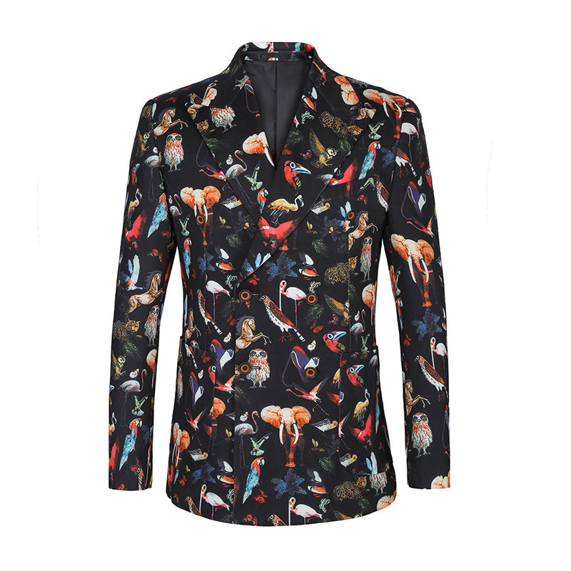 2020 Animal Man Casual Blazer Streetwear Double Breasted Jacket Male Hip Hop Fine Suit Blazers, The picture
2020 Animal Man Casual Blazer Streetwear Double Breasted Jacket Male Hip Hop Fine Suit Blazers, The picture