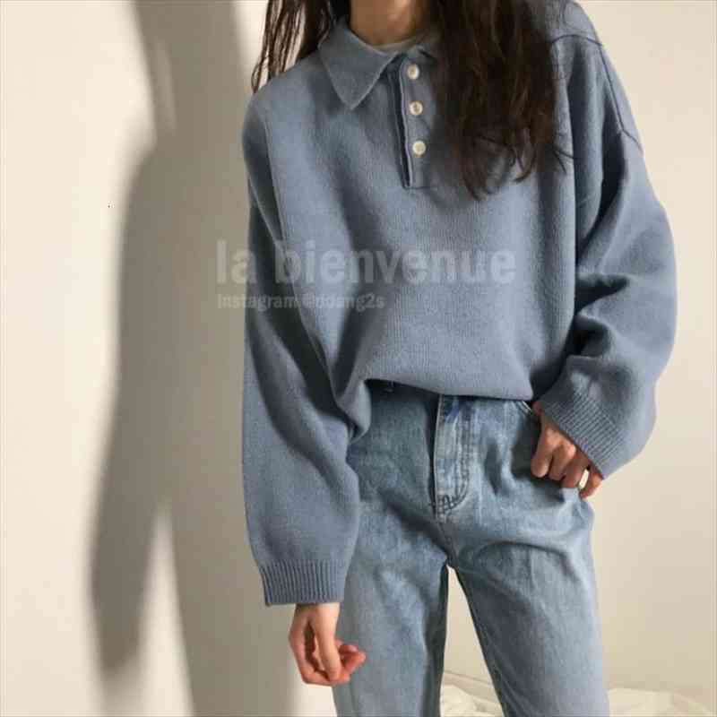 women autumn winter oversized sweater with buttons knitted pullover jumper casual loose plus size pull femme hiver truien dames, White;black
women autumn winter oversized sweater with buttons knitted pullover jumper casual loose plus size pull femme hiver truien dames, White;black