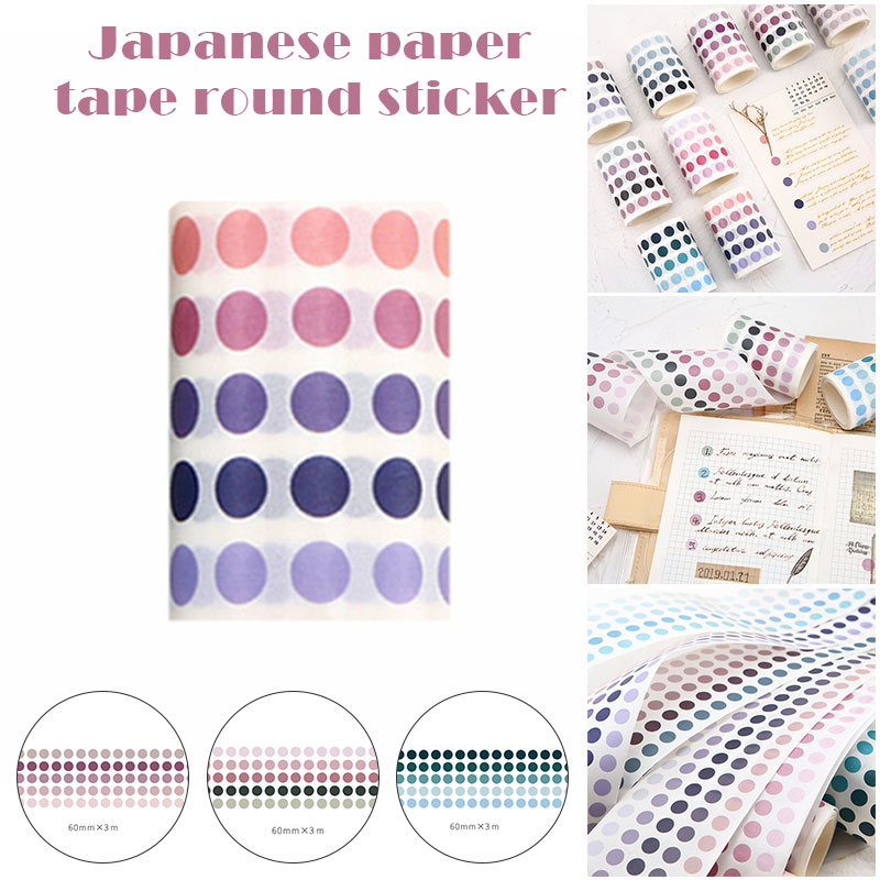 5Pieces/Lot Color Dot Labels Stickers 60mmx3m Base Elements Decorative Adhesive Tape DIY Scrapbooking Sticker Stationery Sticker H-best 2016
5Pieces/Lot Color Dot Labels Stickers 60mmx3m Base Elements Decorative Adhesive Tape DIY Scrapbooking Sticker Stationery Sticker H-best 2016