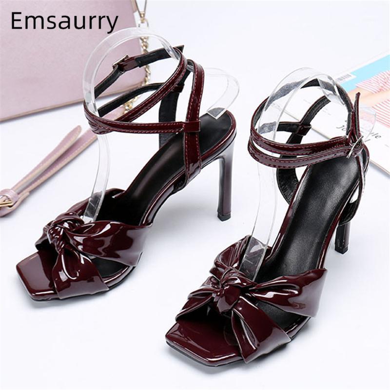 Claret Bowknot Open Toe Sandals Women Ankle Strappy 10cm Thin Heels Square Toes 2021 Chic Summer Party Shoes Zapatos Mujer1, Black
Claret Bowknot Open Toe Sandals Women Ankle Strappy 10cm Thin Heels Square Toes 2021 Chic Summer Party Shoes Zapatos Mujer1, Black