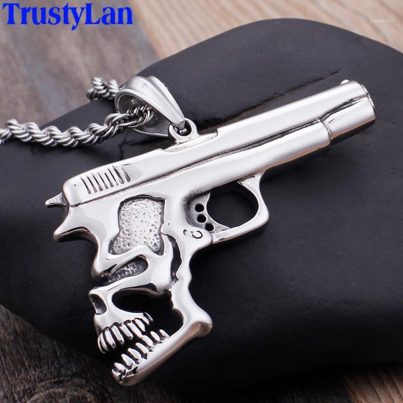 Personality Men's Pistol Shape Necklaces & Pendants Best Friends Skull Pendant For Men Casting Stainless Steel Biker Jewelry New1
Personality Men's Pistol Shape Necklaces & Pendants Best Friends Skull Pendant For Men Casting Stainless Steel Biker Jewelry New1