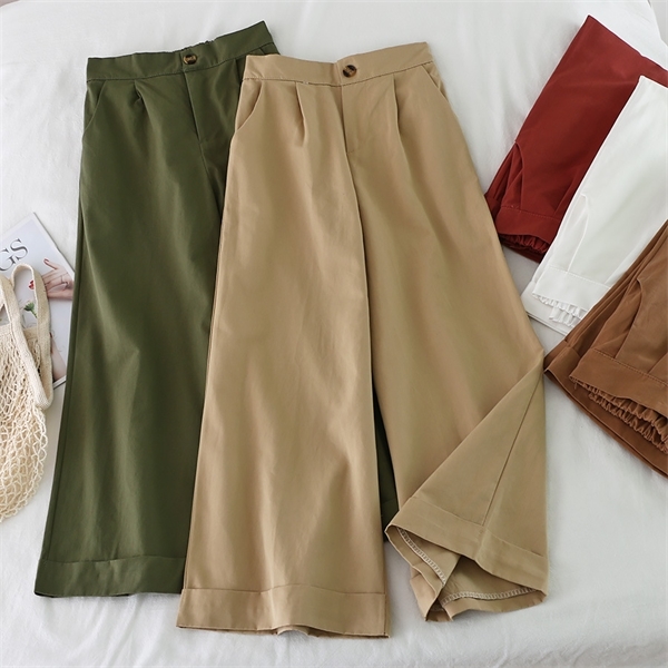 Fashion Summer New High-Waist Drape Loose Casual Cropped Pants women 2020 Korean Wide-Leg Pants Women's pants streetwear 1017, Black;white
Fashion Summer New High-Waist Drape Loose Casual Cropped Pants women 2020 Korean Wide-Leg Pants Women's pants streetwear 1017, Black;white