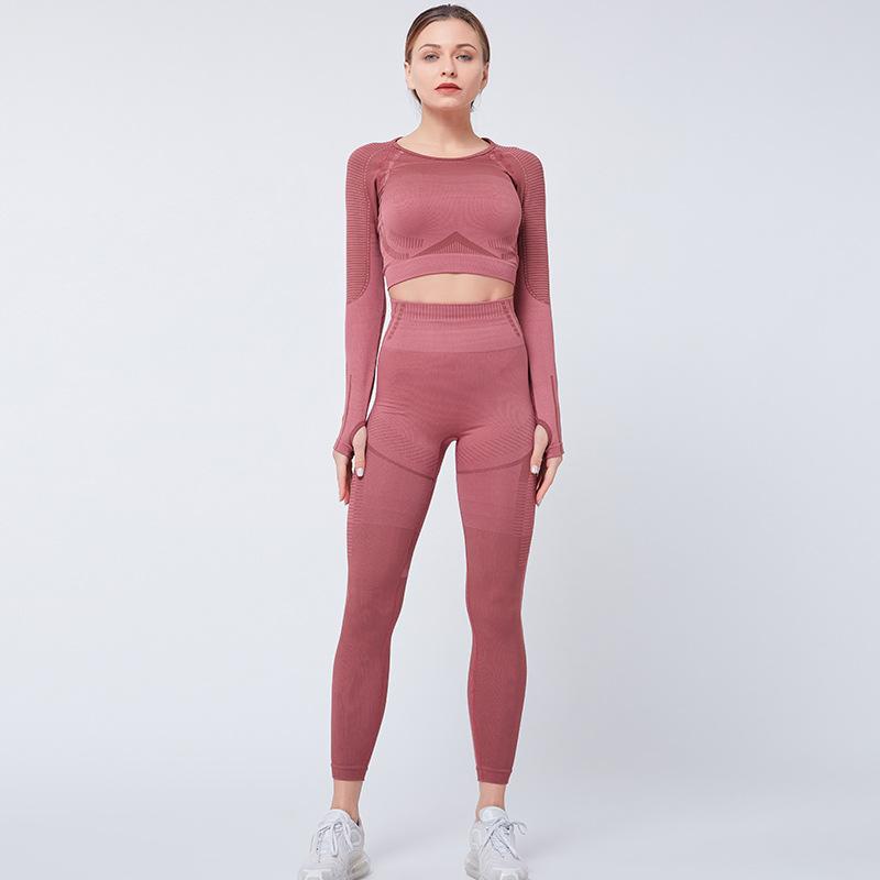 Women Sports Set 2021 Fashion Tight Yoga Comfortable Chic Fitness Suit Running Long Sleeve High Waist Pants Female Gym Outfit, Red
Women Sports Set 2021 Fashion Tight Yoga Comfortable Chic Fitness Suit Running Long Sleeve High Waist Pants Female Gym Outfit, Red