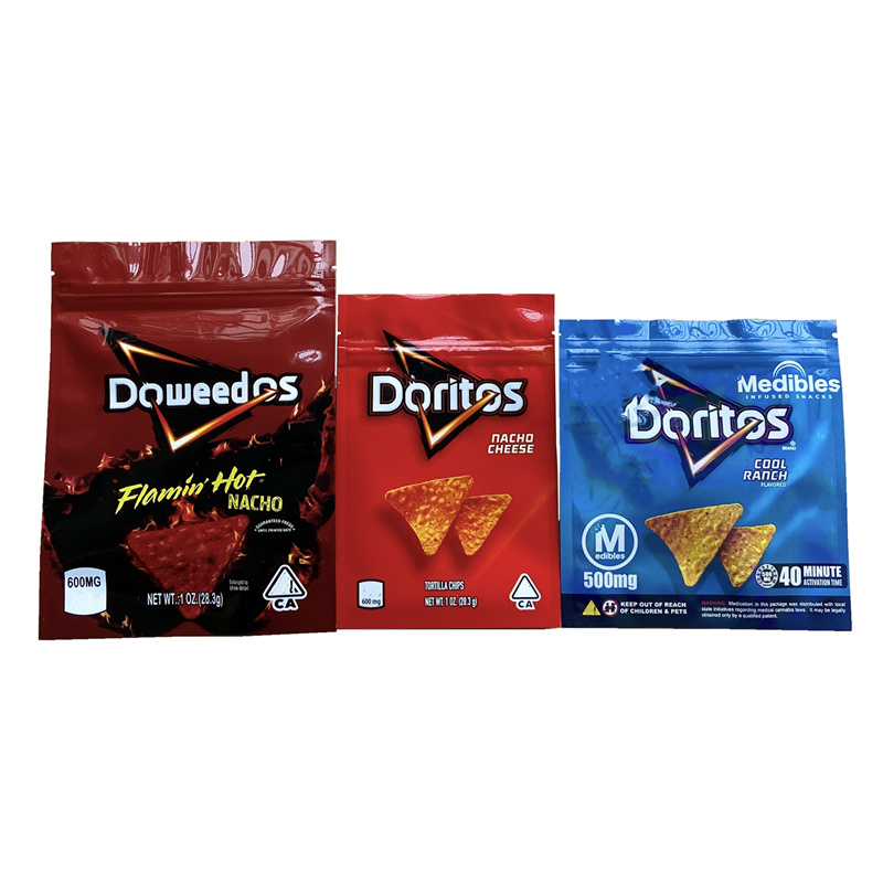 500mg 600mg doweeos Crunchy edibles Packaging Mylar Bags Sour Gummy Frito Dorri chips Cheese Flavor Smell Proof Ziplock Bag
500mg 600mg doweeos Crunchy edibles Packaging Mylar Bags Sour Gummy Frito Dorri chips Cheese Flavor Smell Proof Ziplock Bag