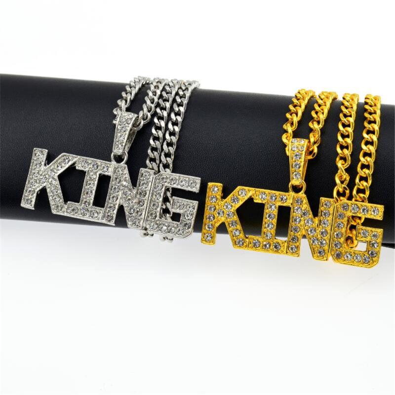Fashion Jewelry Necklace New Hip Hop Pendant European And American Trend Men's King Letter Style Necklace Luxury Chokers 2020 
Fashion Jewelry Necklace New Hip Hop Pendant European And American Trend Men's King Letter Style Necklace Luxury Chokers 2020