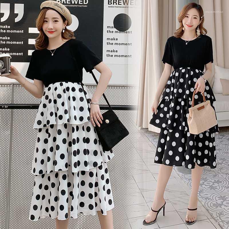 A631# Maternity Clothes Summer Short Sleeve fashion Dot Printing Easy Matching Loose Stylish Dress for Pregnant Women Mom Dress1, Black
A631# Maternity Clothes Summer Short Sleeve fashion Dot Printing Easy Matching Loose Stylish Dress for Pregnant Women Mom Dress1, Black