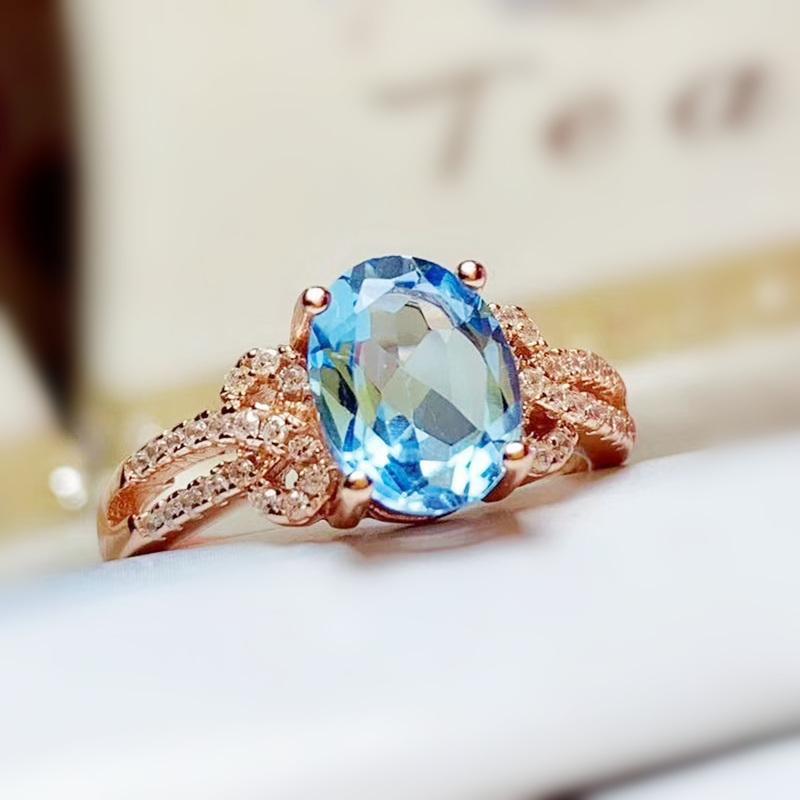 Cluster Rings Natural Real Blue Topaz Luxury Oval Ring Per Jewelry 8*10mm 3.5ct Gemstone 925 Sterling Silver Fine T20894, Golden;silver
Cluster Rings Natural Real Blue Topaz Luxury Oval Ring Per Jewelry 8*10mm 3.5ct Gemstone 925 Sterling Silver Fine T20894, Golden;silver