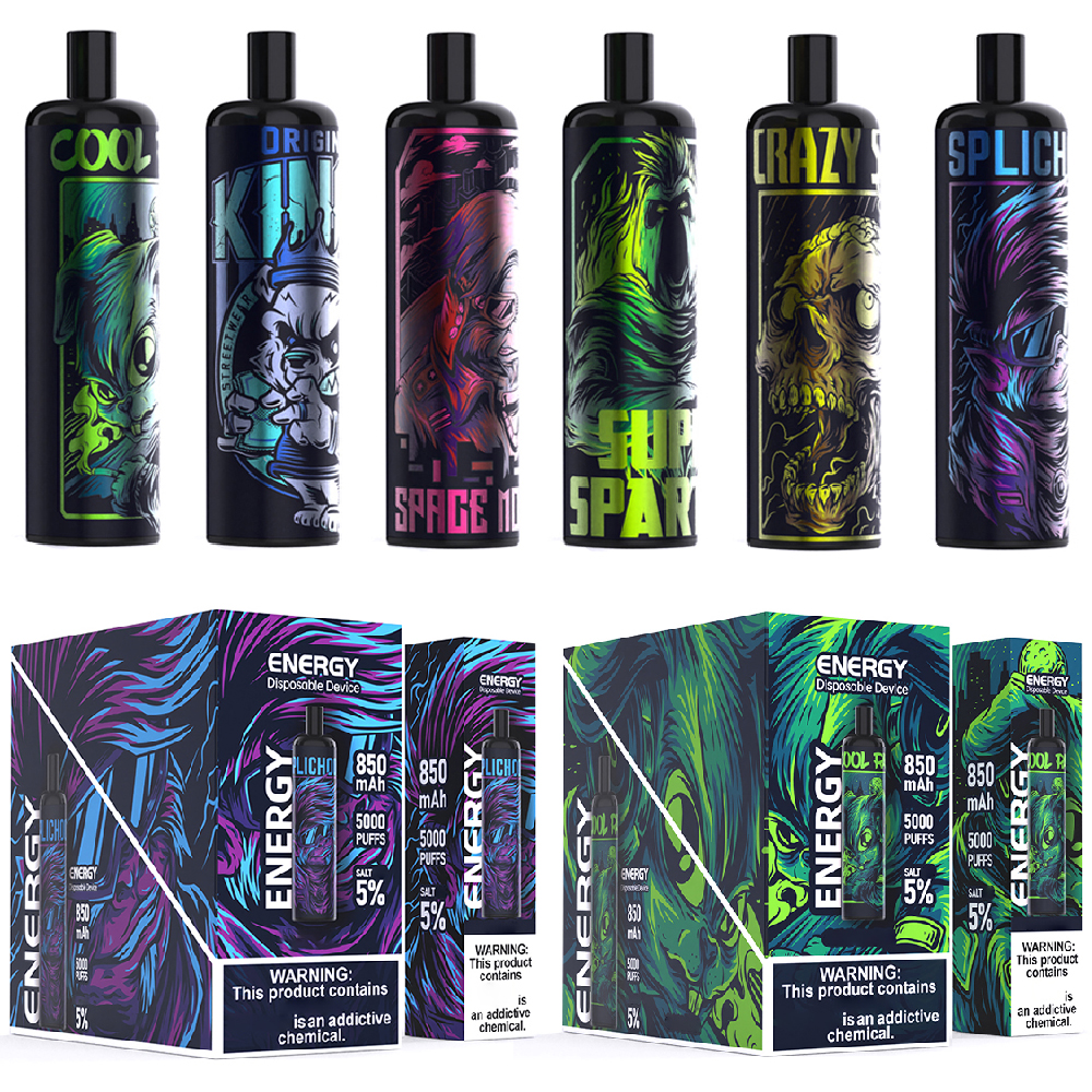 Authentic Energy Disposable E cigarettes 5000 Puffs Vape Pen 12ml Pre-filled Pods Mesh Coil Cartridge 850mAh Rechargeable Battery infinity ultra bang xxl box max
Authentic Energy Disposable E cigarettes 5000 Puffs Vape Pen 12ml Pre-filled Pods Mesh Coil Cartridge 850mAh Rechargeable Battery infinity ultra bang xxl box max