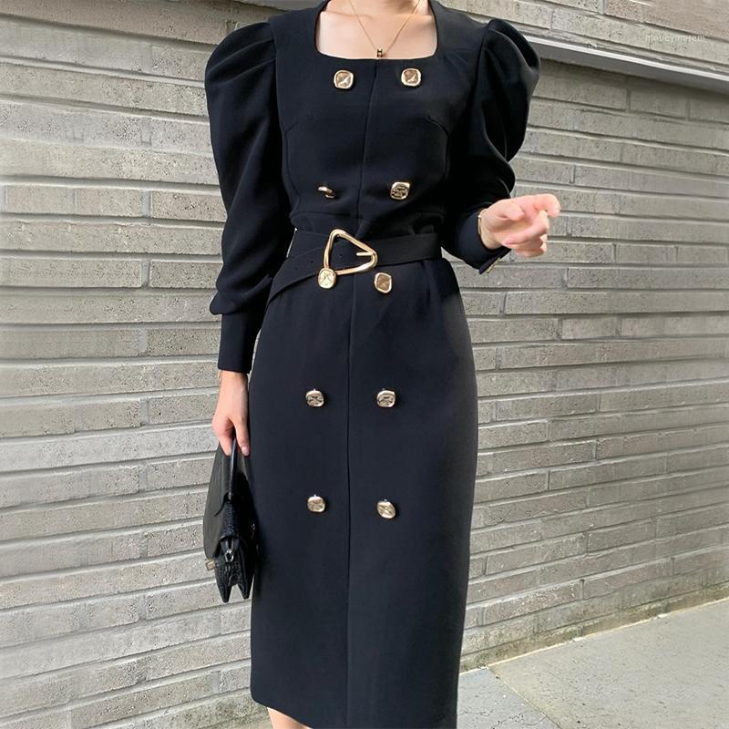 New Spring Autumn Long Sleeve Blazer Dress Double Breasted Sashes Bodycon Pencil Office Lady Work Vestidos dresses1, Black (belt)
New Spring Autumn Long Sleeve Blazer Dress Double Breasted Sashes Bodycon Pencil Office Lady Work Vestidos dresses1, Black (belt)