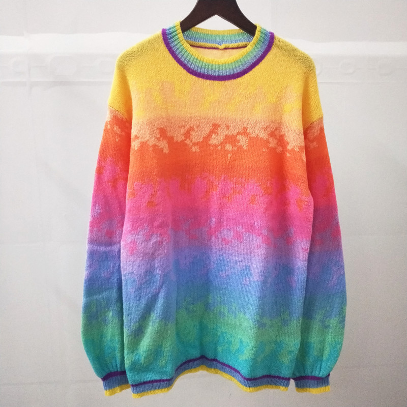 High Quality Womens Sweater Designer Long Sleeve New Gradient Round Neck Lantern Sleeve Temperament Commuter Knitted Pullover for Women, Multi
High Quality Womens Sweater Designer Long Sleeve New Gradient Round Neck Lantern Sleeve Temperament Commuter Knitted Pullover for Women, Multi