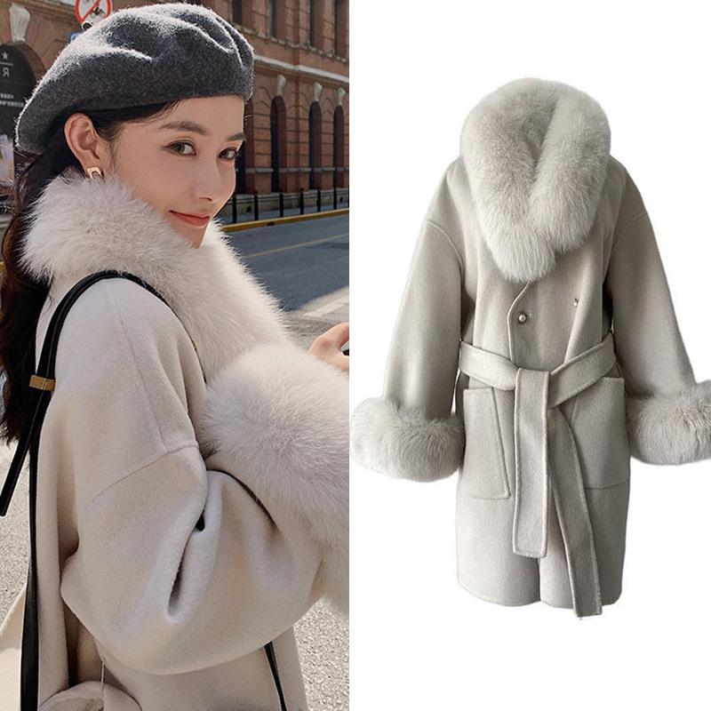 In the fall and winter of 2199 new woolen cloth coats detachable collars with waist cloth coat female young ladies, See chart
In the fall and winter of 2199 new woolen cloth coats detachable collars with waist cloth coat female young ladies, See chart