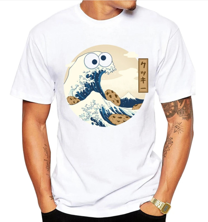 2021wish The Great Retro Wave T-shirt Harajuku streetwear Cotton Camissetas, White;black
2021wish The Great Retro Wave T-shirt Harajuku streetwear Cotton Camissetas, White;black