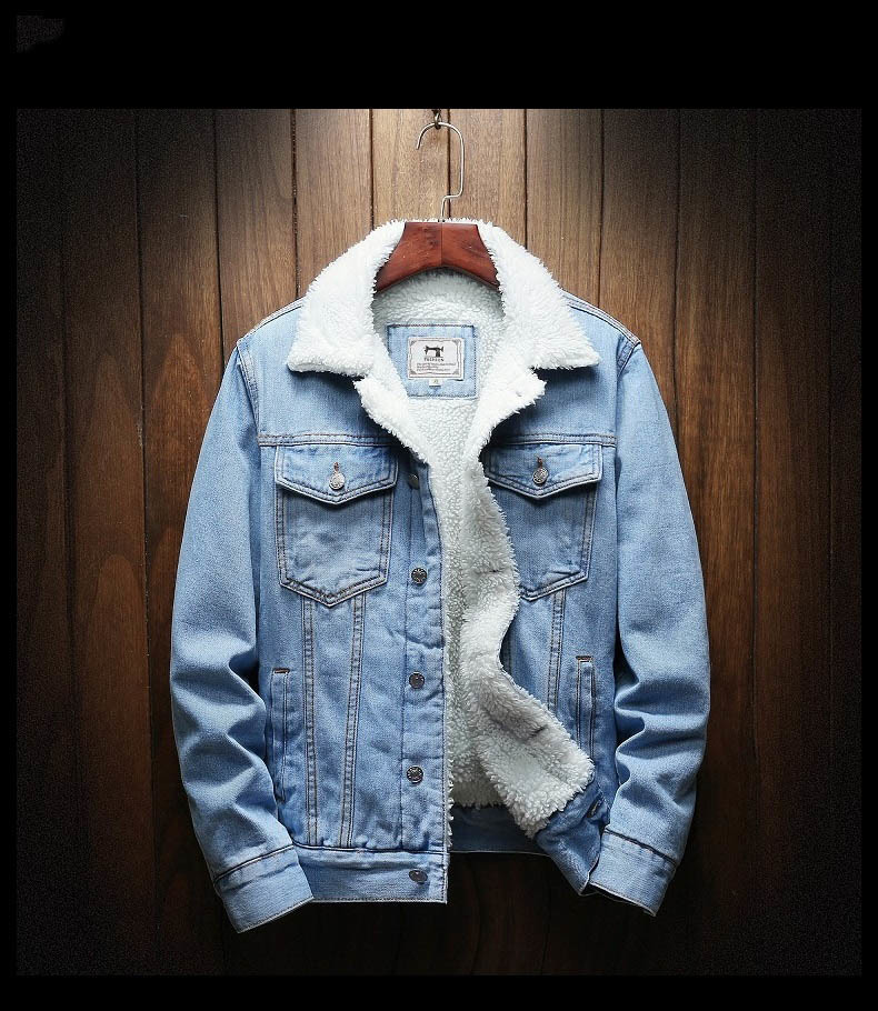 Men Winter Jean Jackets Outerwear Warm Denim Coats New Men Large Size Wool Liner Thicker Winter Denim Jackets Plus Size XS-6XL 201119