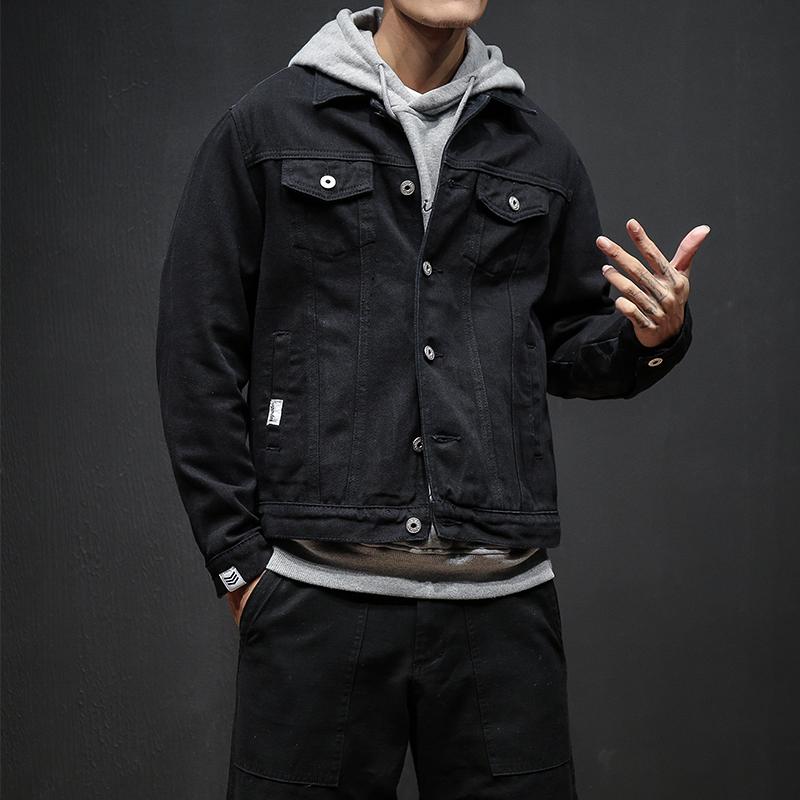 Men's Jackets Yasuguoji 2021 Japan Style Vintage Casual Jeans Men Jacket Fashio…