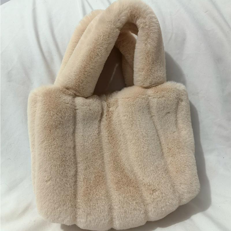 Faux Fur Furry Female Purse Handbags Luxury Soft Plush Women Shoulder Bags Elegant Vertical Stripes Ladies Small Tote Bucket Bag, Light khaki
Faux Fur Furry Female Purse Handbags Luxury Soft Plush Women Shoulder Bags Elegant Vertical Stripes Ladies Small Tote Bucket Bag, Light khaki