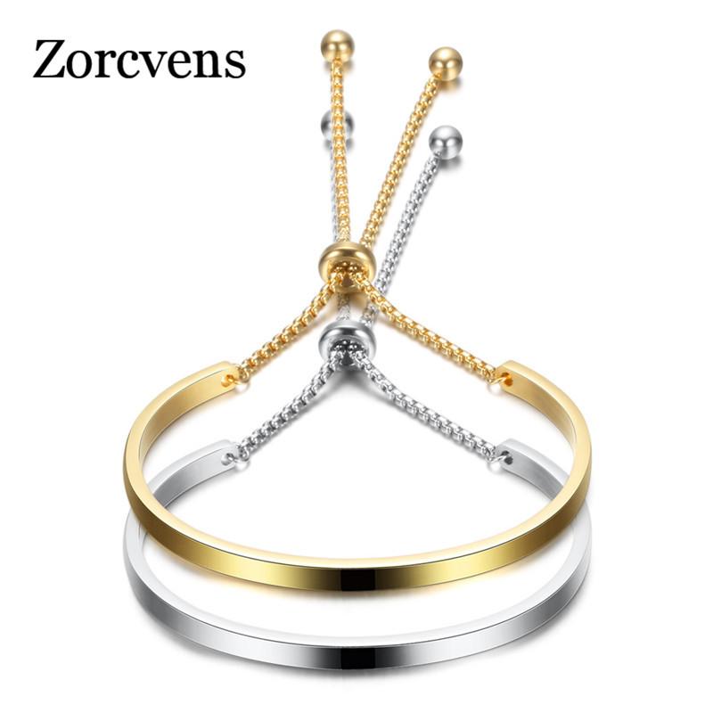 ZORCVENS 2020 New Fashion Gold Stainless Steel Bangle Bracelets For Women Adjustable High Polished Bracelet Wholesale
ZORCVENS 2020 New Fashion Gold Stainless Steel Bangle Bracelets For Women Adjustable High Polished Bracelet Wholesale