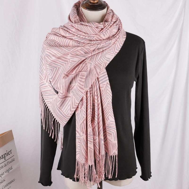 New Style Solid Color Cashmere Scarf For Autumn And Winter Thick Tassels Double-Sided Wild Warm Shawl Fashionable Bib 
New Style Solid Color Cashmere Scarf For Autumn And Winter Thick Tassels Double-Sided Wild Warm Shawl Fashionable Bib