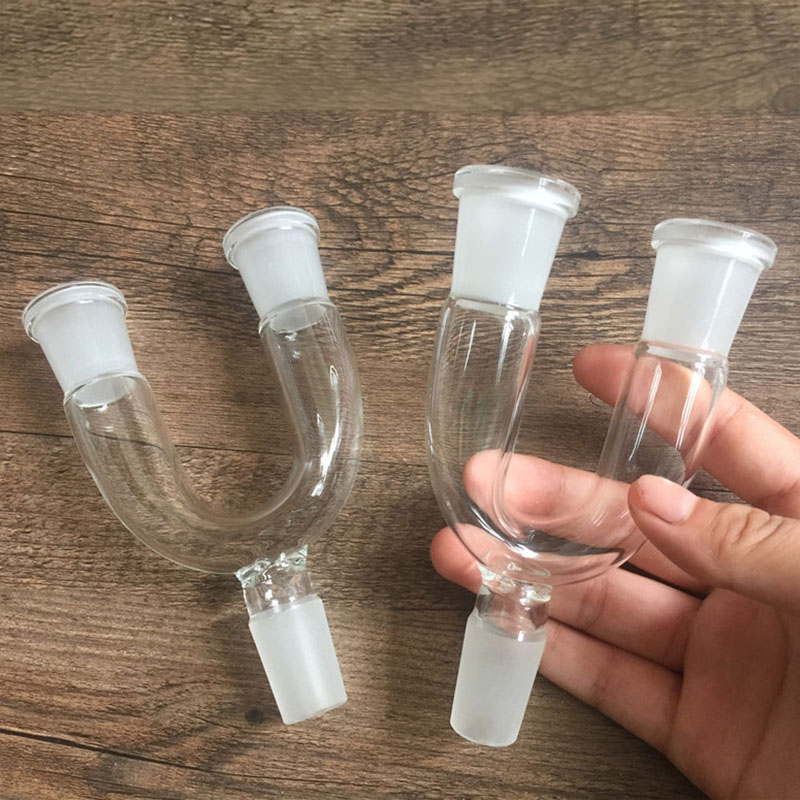14.5mm 18.8mm Glass Adapter Double Bowl Hookahs Smoking Accessories 3 Joint on One Drop Down Wishbone Splitter Frosted Adapters for Bong
14.5mm 18.8mm Glass Adapter Double Bowl Hookahs Smoking Accessories 3 Joint on One Drop Down Wishbone Splitter Frosted Adapters for Bong