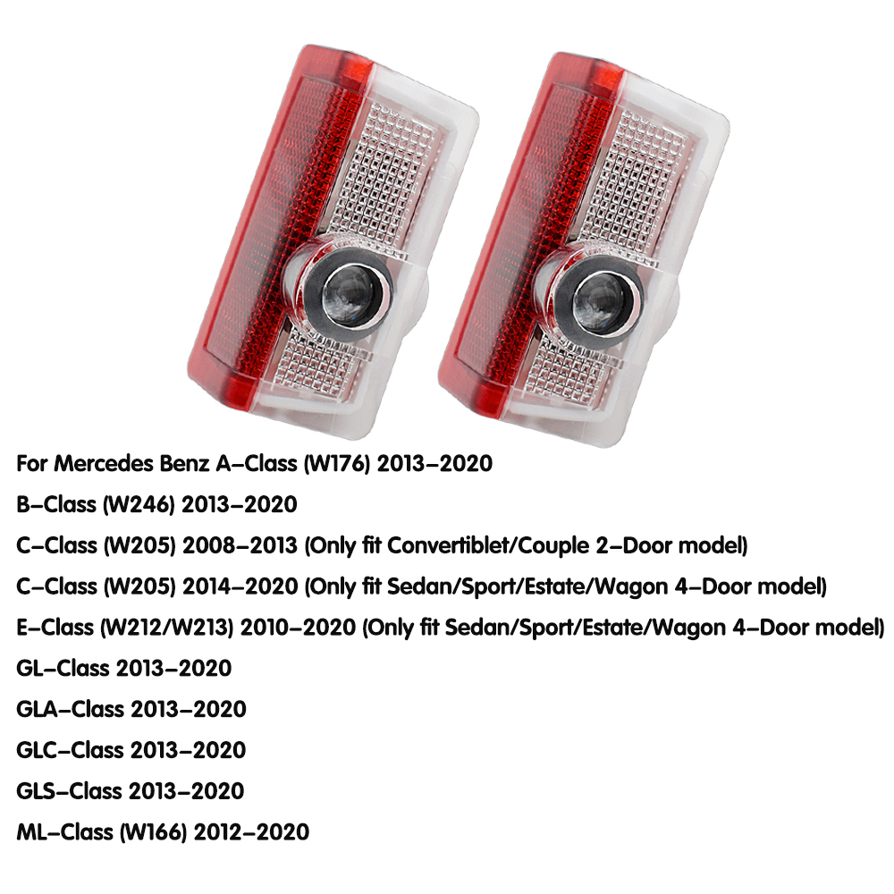 led car Door Light for Mercedes Benz E Class W212 M W166 ML Laser Projector emblem Ghost Shadow Lamp accessories lights welcome light