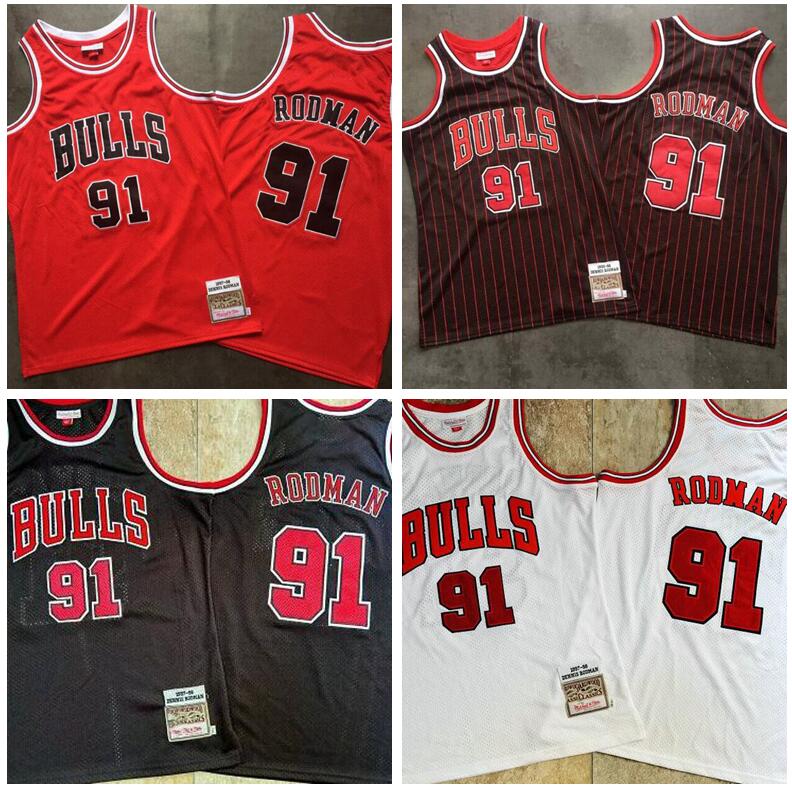 Men's basketball jerseys 91 Dennis Rodman red white black 1997-98 Hardwoods Classics retro Jersey
Men's basketball jerseys 91 Dennis Rodman red white black 1997-98 Hardwoods Classics retro Jersey