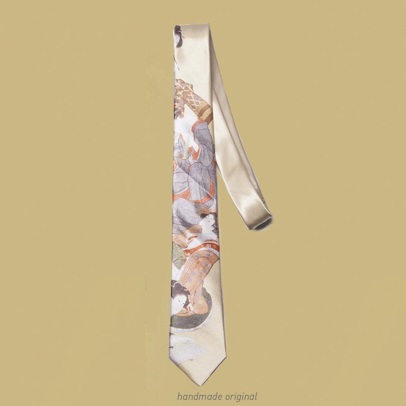 Free Shipping New Male men's Original design gift necktie printed light khaki light gold tie Japan Ukiyo-e handmade Japanese
Free Shipping New Male men's Original design gift necktie printed light khaki light gold tie Japan Ukiyo-e handmade Japanese