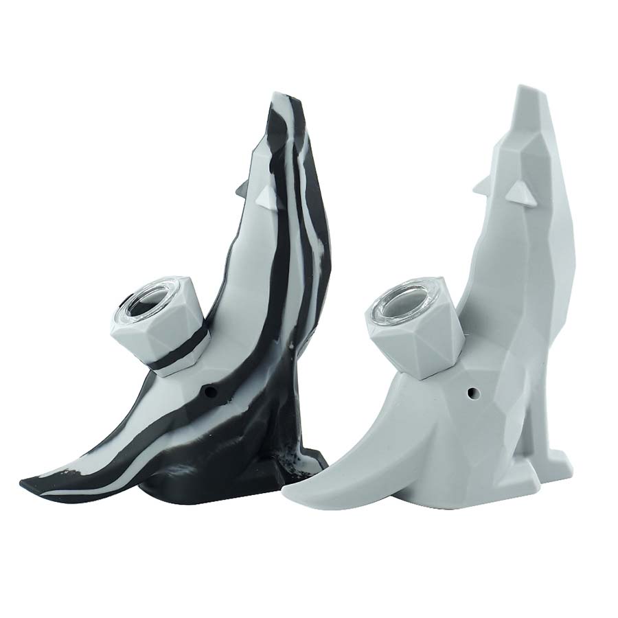 Wolf bubbler Silicone Smoking water Pipe Heady Mini Pipe wax Oil Rigs small Hookahs with glass bowl
Wolf bubbler Silicone Smoking water Pipe Heady Mini Pipe wax Oil Rigs small Hookahs with glass bowl