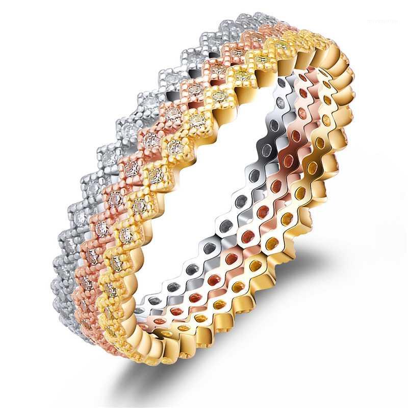 925 Sterling Silver Ring Yellow Gold Rose Gold and Rhodium Plated Clear CZ Newest Stackable Ring For Women Trendy Jewelry1
925 Sterling Silver Ring Yellow Gold Rose Gold and Rhodium Plated Clear CZ Newest Stackable Ring For Women Trendy Jewelry1