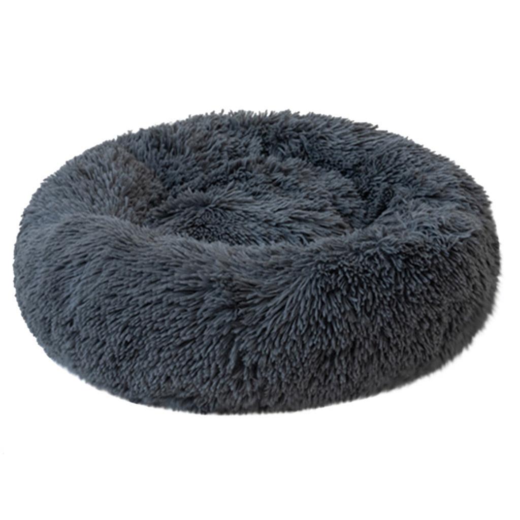 Round Washable long plush Kennel Cat House Super Soft Cotton Mats Sofa For Dog Full veet elasticity Bed S2 LJ201203