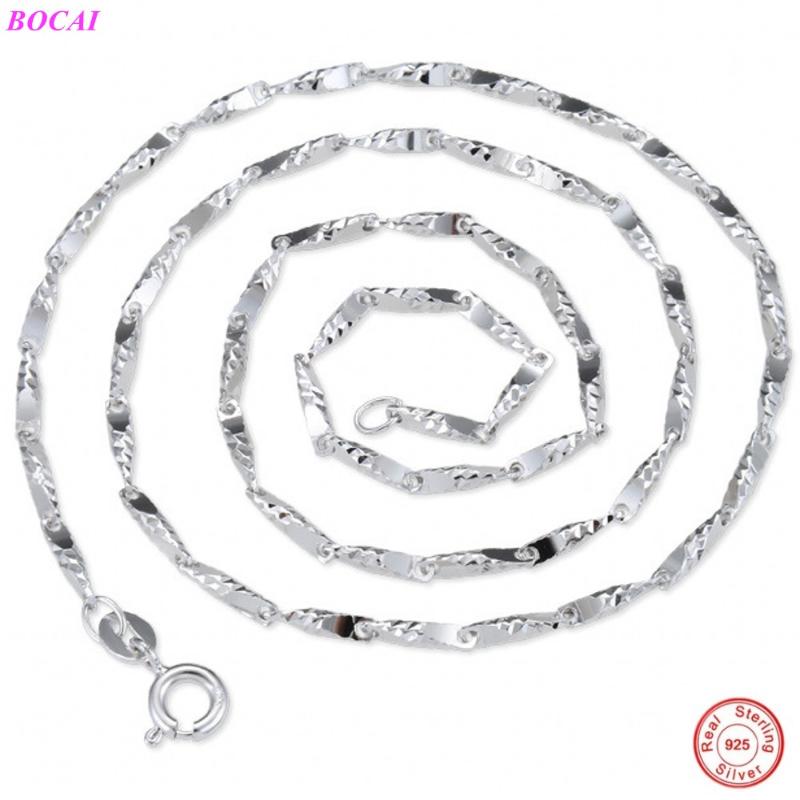 BOCAI S925 Sterling Silver necklace female collarbone Necklace multi specification men's 1.0 round thread M 925 silver
BOCAI S925 Sterling Silver necklace female collarbone Necklace multi specification men's 1.0 round thread M 925 silver