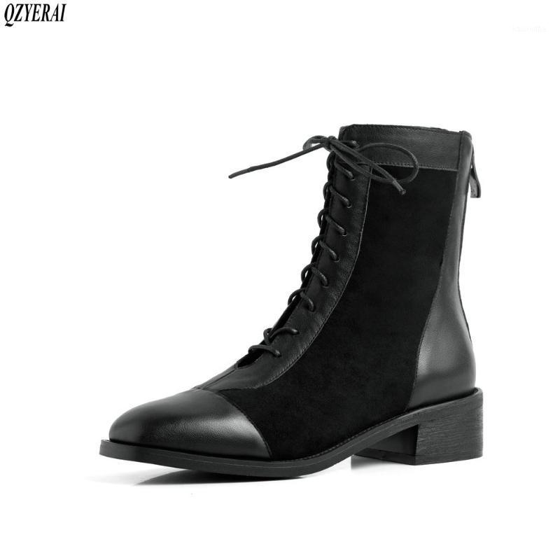 QZYERAI New style Genuine leather Lace-up boots Women's boots Autumn and winter Fashion female cowhide Women's shoes1, Beige
QZYERAI New style Genuine leather Lace-up boots Women's boots Autumn and winter Fashion female cowhide Women's shoes1, Beige