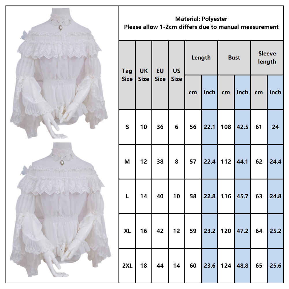 Lace Lolita Shirt Women Floral Embroidery Blouses Shirt Cosplay Ladies Slash Neck Tops Mesh Elegant See-through White Shirt 201125
