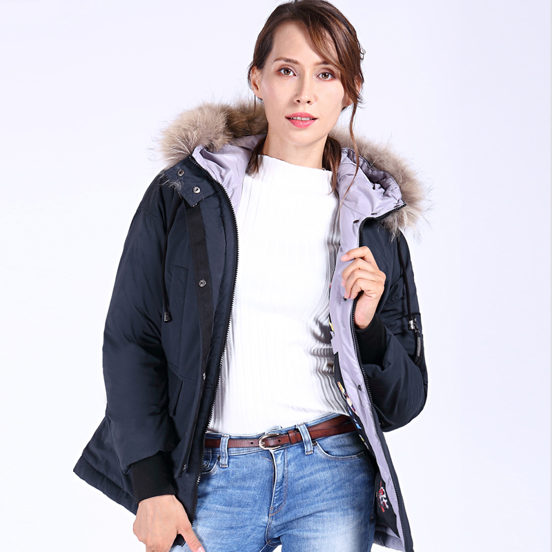 New High Quality Raccoon Fur Winter Jacket Women Plus Size Casual Bio fluff Thick Parka Hooded Warm Winter Coats Outerwear 200928