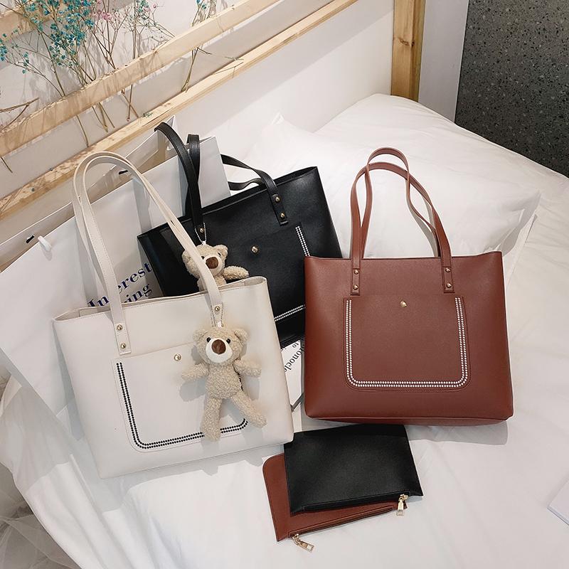 Fashion Women High Capacity Bag Studend Cute Shoulder Leather Bag Shopping Tote Bags Lady Female Casual Underarm Handbag, Black
Fashion Women High Capacity Bag Studend Cute Shoulder Leather Bag Shopping Tote Bags Lady Female Casual Underarm Handbag, Black
