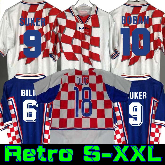 2002 Retro1998 Suker Jersey soccer HOME AWAY Football jersey shirts Stanic Prosinecki Boban Bilic Jarni, 2002 home
2002 Retro1998 Suker Jersey soccer HOME AWAY Football jersey shirts Stanic Prosinecki Boban Bilic Jarni, 2002 home