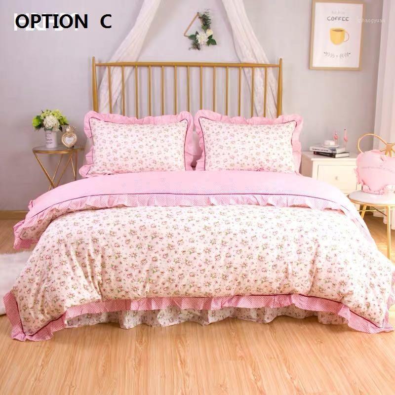 Korean Pure Cotton Ruffles Duvet Cover Set Home Bedding Set Four Pieces Sheet Bed Linen 1.5m 1.8m 2.0m bed1, Option a
Korean Pure Cotton Ruffles Duvet Cover Set Home Bedding Set Four Pieces Sheet Bed Linen 1.5m 1.8m 2.0m bed1, Option a
