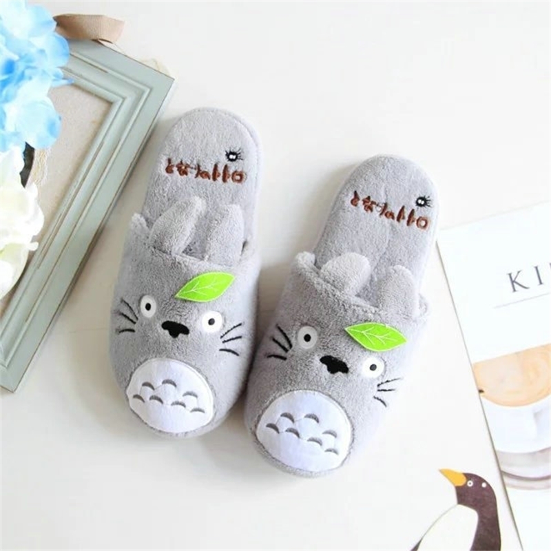 Totoro Cute Cat Cartoon Women Non-slip Animal Female Couple Home Slippers Indoor House Bedroom Male Shoes New Y200424, Gray
Totoro Cute Cat Cartoon Women Non-slip Animal Female Couple Home Slippers Indoor House Bedroom Male Shoes New Y200424, Gray