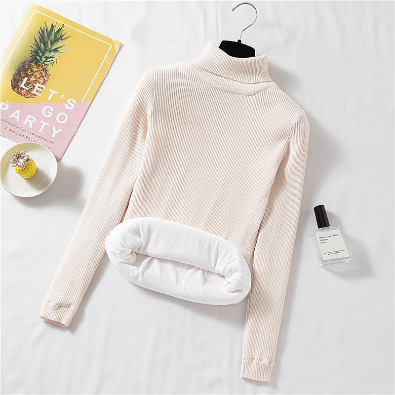 Women's Sweaters 2021 Autumn Winter Solid Color Casual Jumper Pull Femme Hiver Warm! Turtleneck Thick Knit Pullover Bottoming Sweater, Photo2
Women's Sweaters 2021 Autumn Winter Solid Color Casual Jumper Pull Femme Hiver Warm! Turtleneck Thick Knit Pullover Bottoming Sweater, Photo2