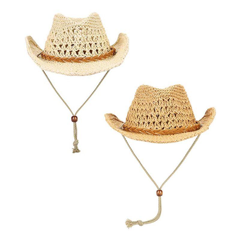 Wide Brim Hats Adults And Children Straw Hat Sun Protection Cowboy Cap Summer Anti UV Travel Beach Foldable Western 2XPD, Red
Wide Brim Hats Adults And Children Straw Hat Sun Protection Cowboy Cap Summer Anti UV Travel Beach Foldable Western 2XPD, Red