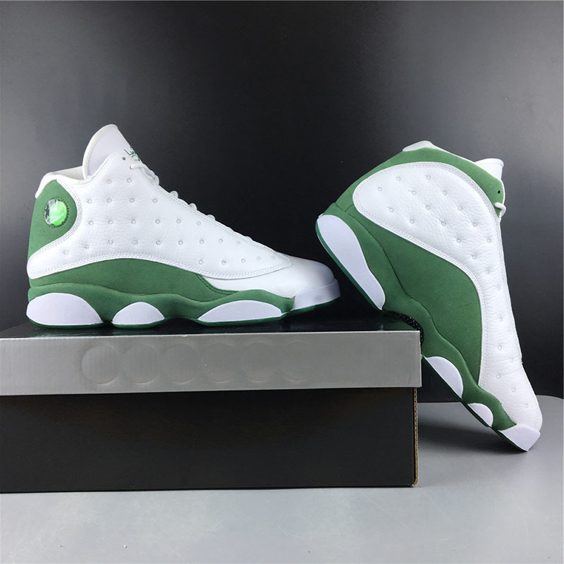 Ray 13 Allen PE Lucky Green White Men Basketball Shoes Jumpman 13s Athletic Sneakers Mens Sports Trainer with box 414571-125
Ray 13 Allen PE Lucky Green White Men Basketball Shoes Jumpman 13s Athletic Sneakers Mens Sports Trainer with box 414571-125