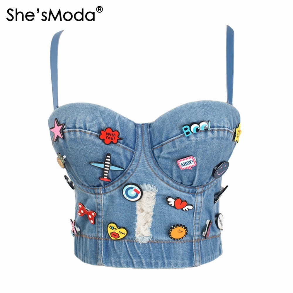 She'sModa Cute Hole Cartoon Decoration Pin Push Up Bustier Women's Bralette Cropped Top Vest Plus Size Corset Y200701, Beige
She'sModa Cute Hole Cartoon Decoration Pin Push Up Bustier Women's Bralette Cropped Top Vest Plus Size Corset Y200701, Beige