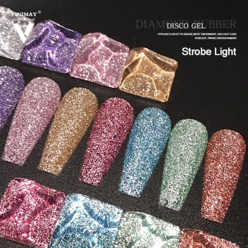 Reflective Glitter Glue 9 Colors Bright Bungee Powder Glue Nail Broken Nail Colorful Gel Polish TSLM1, Red;pink
Reflective Glitter Glue 9 Colors Bright Bungee Powder Glue Nail Broken Nail Colorful Gel Polish TSLM1, Red;pink