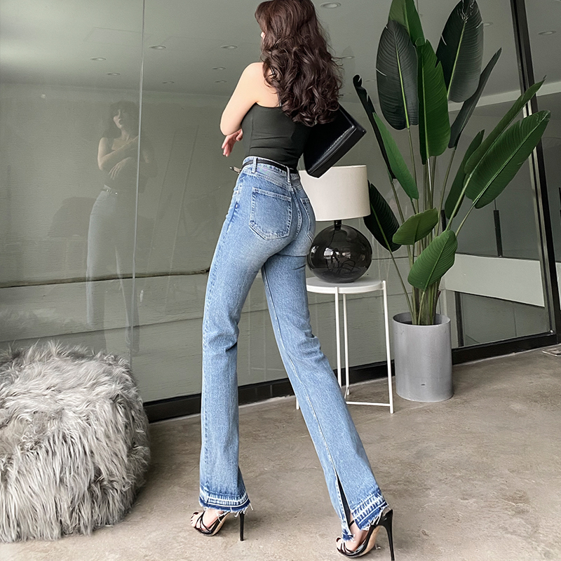 2021 Recommend New High Waist Wide Edge Split Stright Fashion Street Style Total Washed Length Vintage Woman Jeans 2GPP, Blue
2021 Recommend New High Waist Wide Edge Split Stright Fashion Street Style Total Washed Length Vintage Woman Jeans 2GPP, Blue