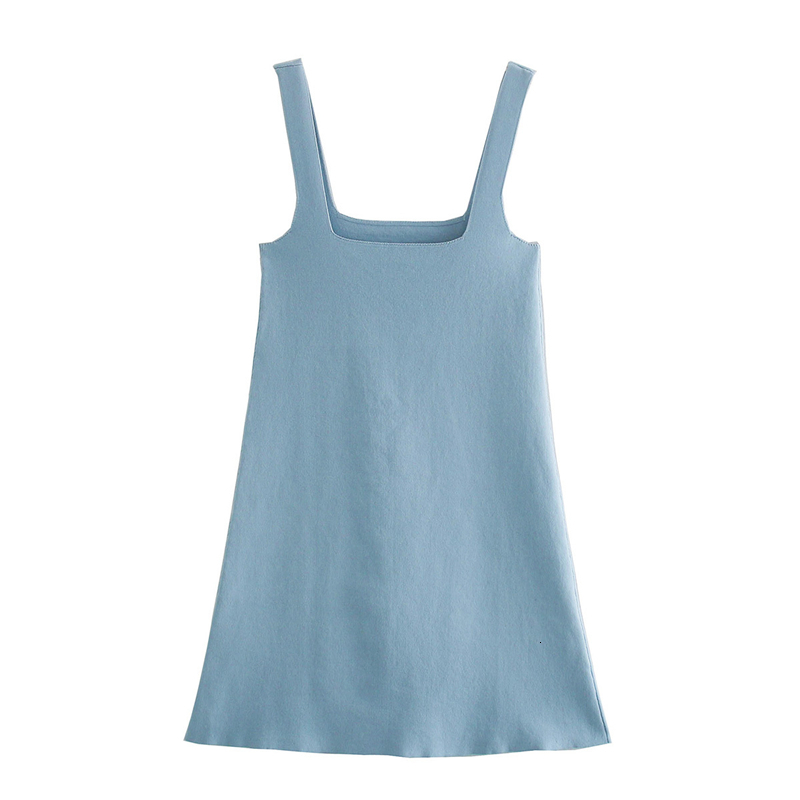 New Elegant Women Solid A-line Es 2021 Fashion Ladies Chic Knitted Strap Streetwear Female Sweet Square Collar Vestidos S0b4, Sky blue
New Elegant Women Solid A-line Es 2021 Fashion Ladies Chic Knitted Strap Streetwear Female Sweet Square Collar Vestidos S0b4, Sky blue