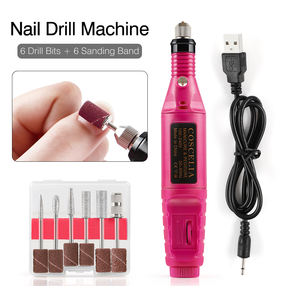 Nail Art Kits COSCELIA Acrylic Kit With Manicure Machine Set For Building Tools Sets Wiht Powder All