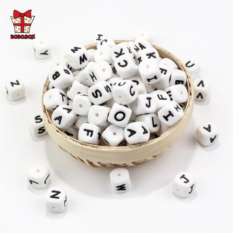 BOBO.BOX 100-1000pcs Alphabet Letter Silicone Beads Personalized Name Baby Teething Beads Pacifier Chain Chewing Necklace
BOBO.BOX 100-1000pcs Alphabet Letter Silicone Beads Personalized Name Baby Teething Beads Pacifier Chain Chewing Necklace
