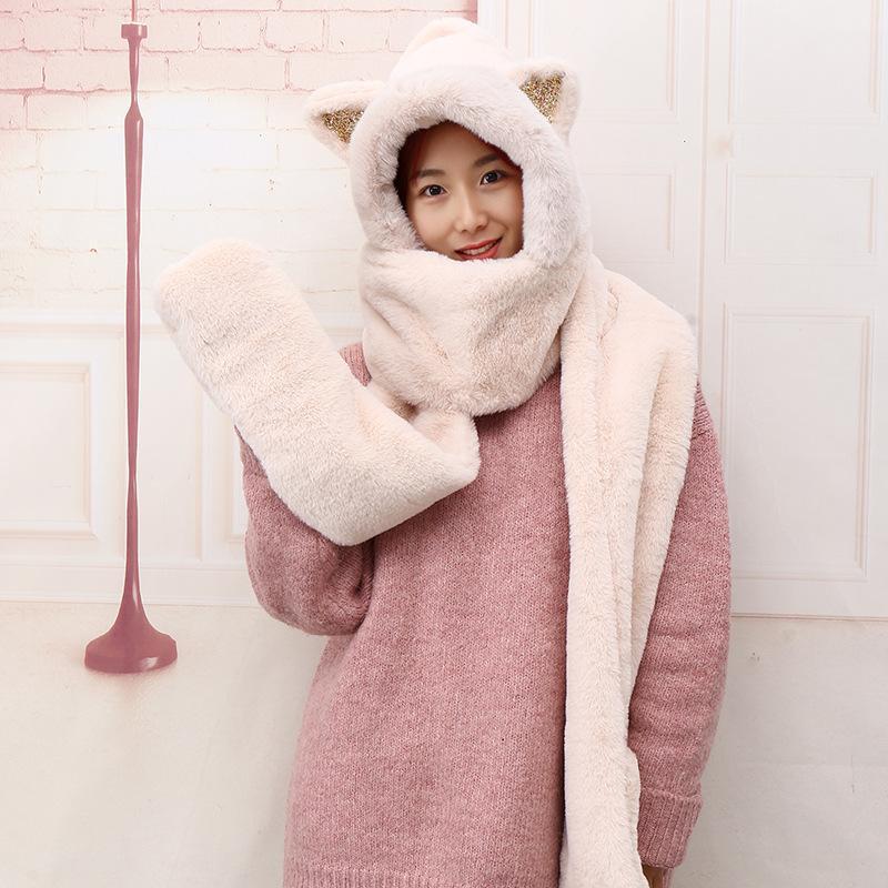 Children wool bonnet cute lovely baby cat ears sequins turtleneck cap winter warm hat scarf, gloves1
Children wool bonnet cute lovely baby cat ears sequins turtleneck cap winter warm hat scarf, gloves1