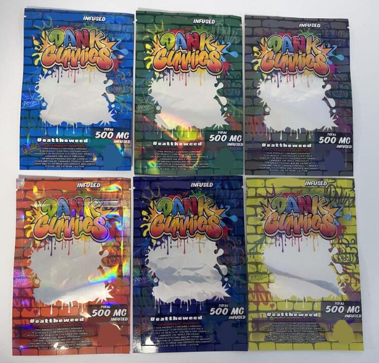 Dank gummies candy packing bags infused gummie packaging 500 mg zipper mylar bag with window smell proof for food
Dank gummies candy packing bags infused gummie packaging 500 mg zipper mylar bag with window smell proof for food
